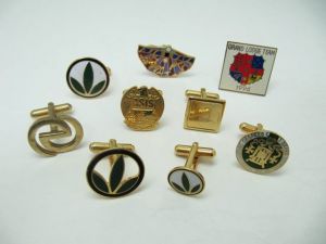 Copper casting cufflinks