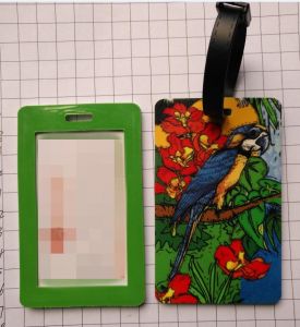 Soft  pvc  print  luggage  tag  1